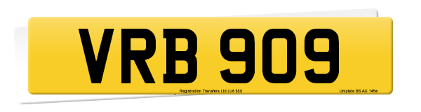 Registration number VRB 909